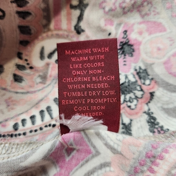 Button down shirt Cotton blend Pink Paisley Size Lp 212 COLLECTION - Picture 9 of 17